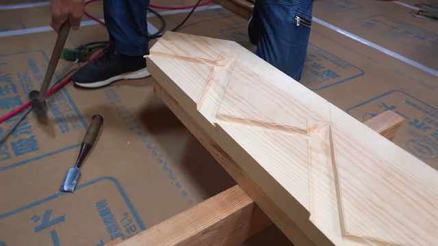 大工の正やんが手がけた階段