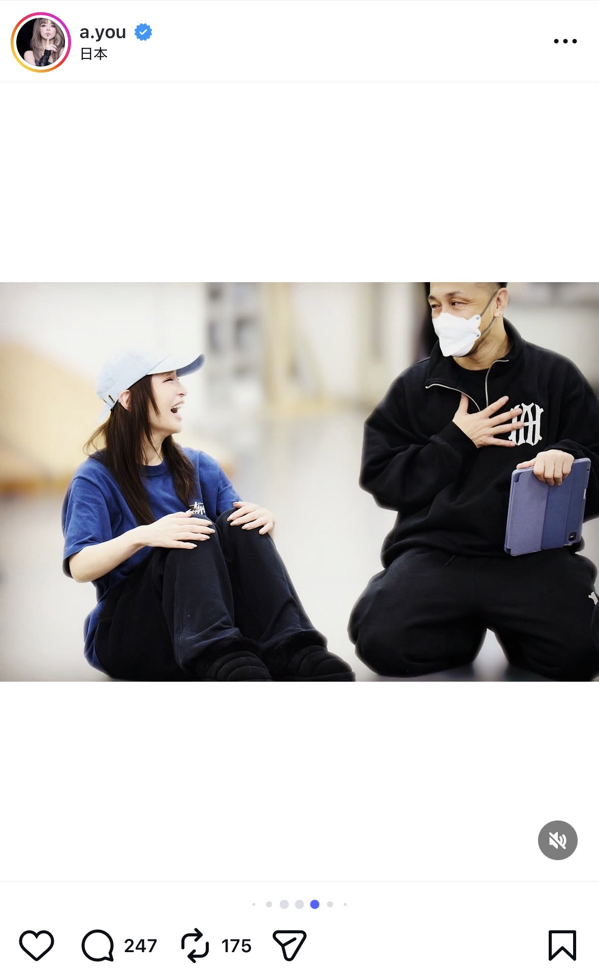 浜崎あゆみ 公式Instagramより