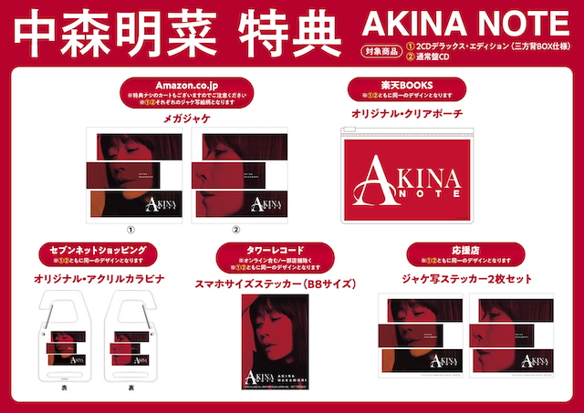 『AKINA NOTE』特典画像