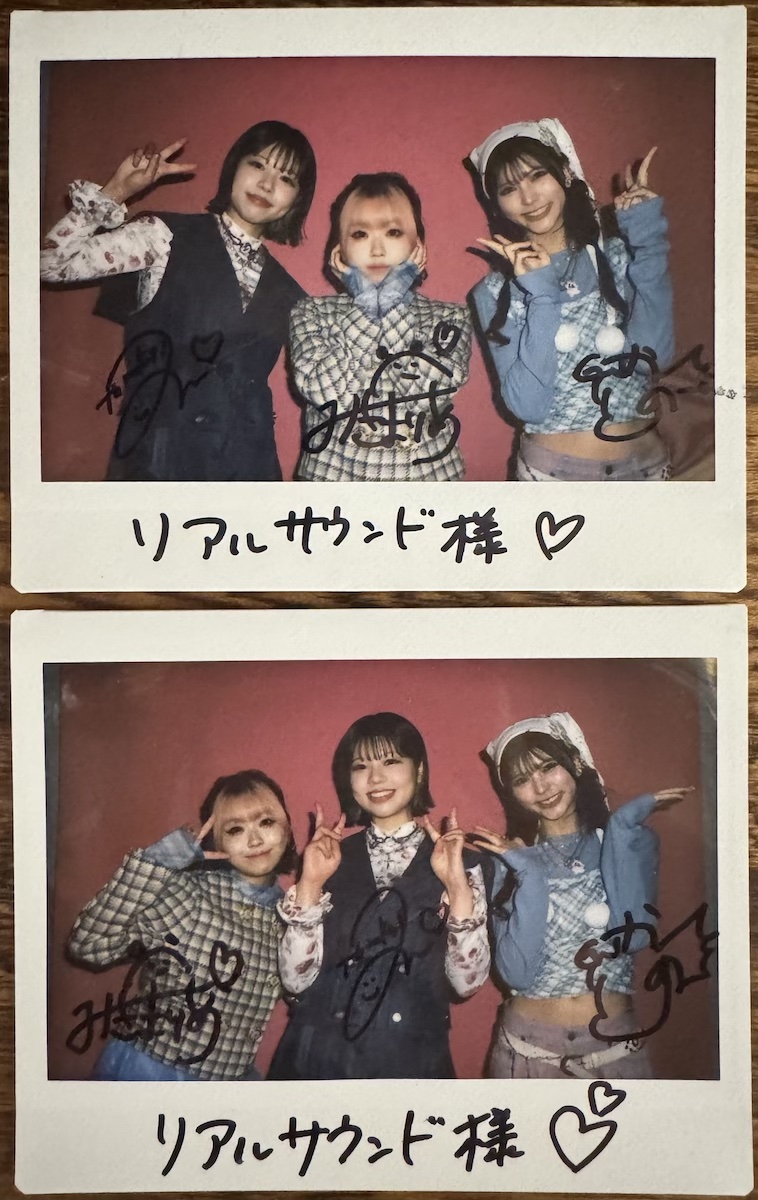 みきまりあ×華乃×asmi サイン入りチェキ