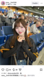 fav me 川岸瑠那＆丸山蘭奈、野球観覧の画像