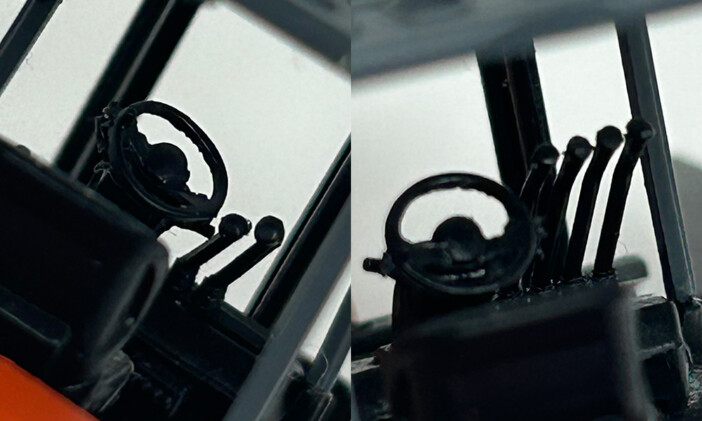 『1/64 TOYOTA L&F geneB 電動フォークリフトコレクション』geneBの運転席