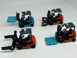 『1/64 TOYOTA L&F geneB 電動フォークリフトコレクション』全4種、400円