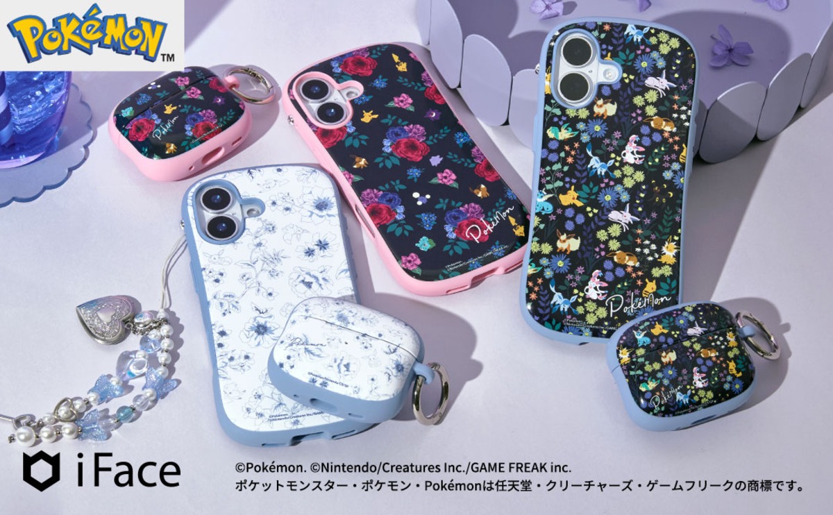 iFaceからポケモン花柄ケースが登場