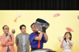 『時すでにおスシ!?』会見でマグロ解体ショーの画像