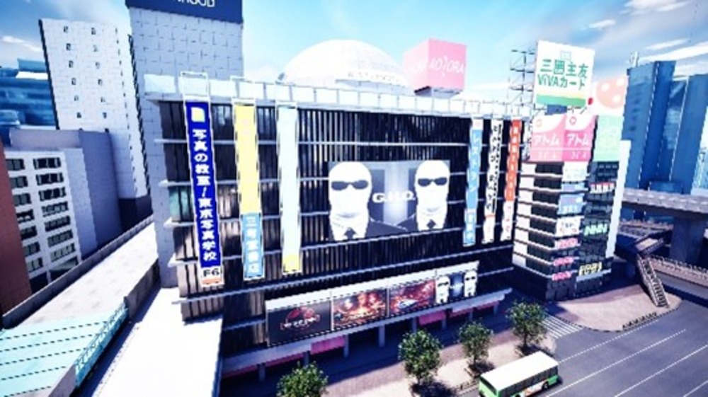 東急文化会館と跨道橋 過去渋谷マップの画面(製作中)