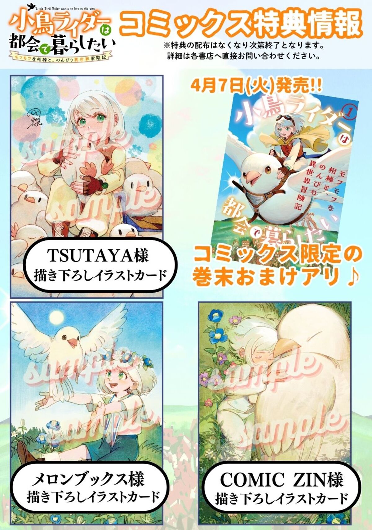 『小鳥ライダーは都会で暮らしたい』発売の画像