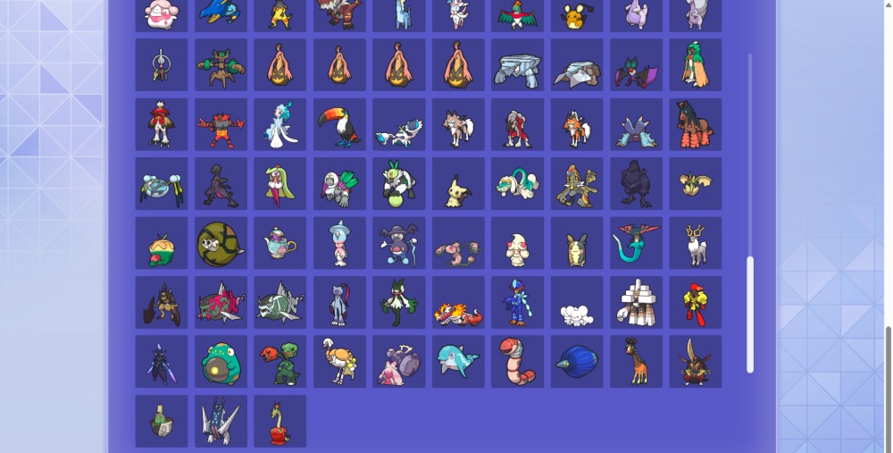 参加ポケモン一覧