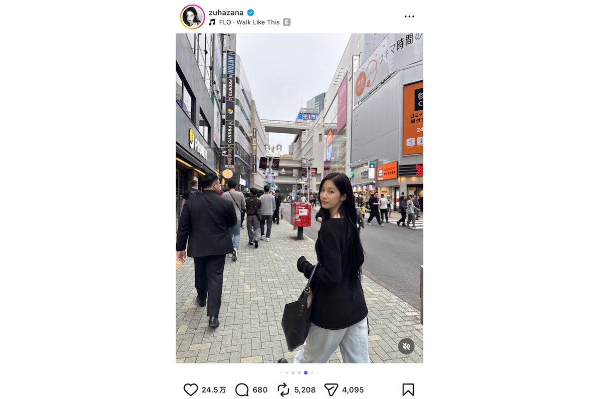 LE SSERAFIM KAZUHAが渋谷を散策