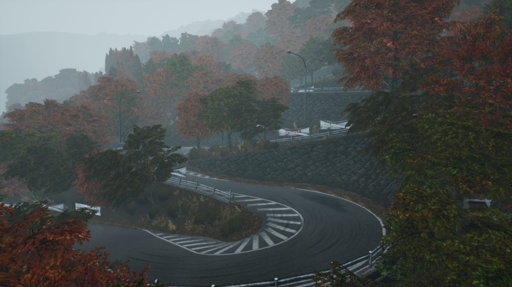 新コース「いろは坂(雨)