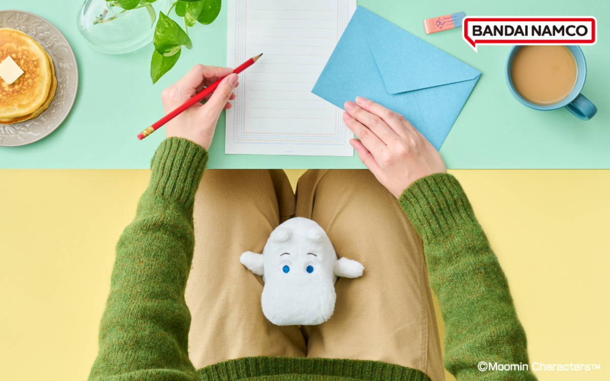 ムーミンと一緒に太ももをエクササイズの画像