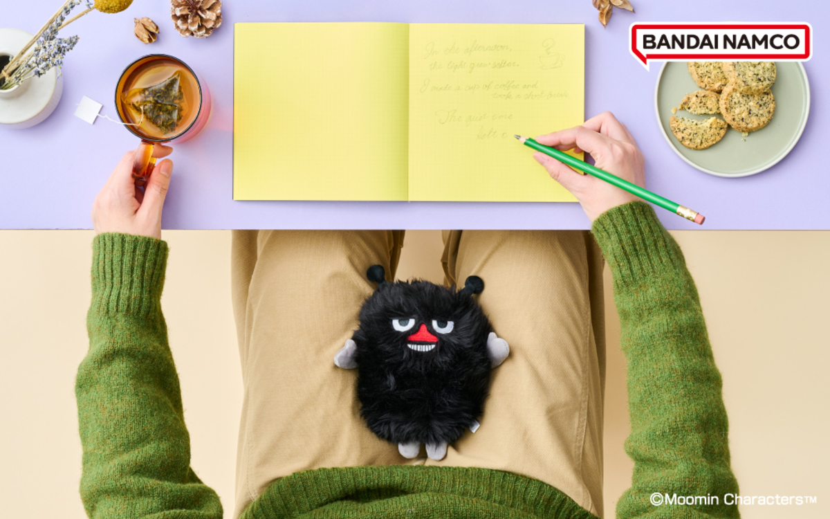 ムーミンと一緒に太ももをエクササイズの画像