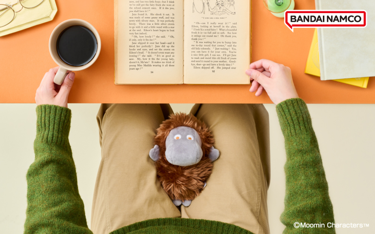 ムーミンと一緒に太ももをエクササイズの画像