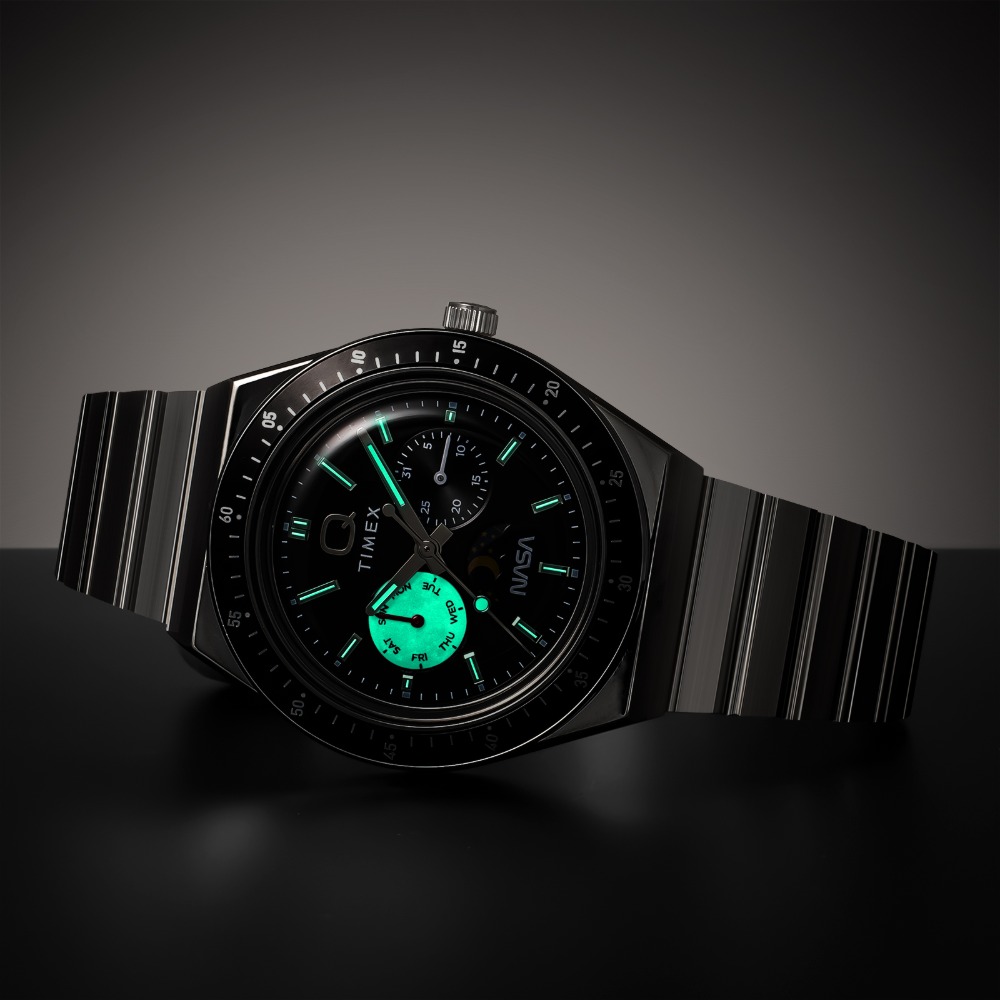 Q Timex × NASA　「サン＆ムーン」表示