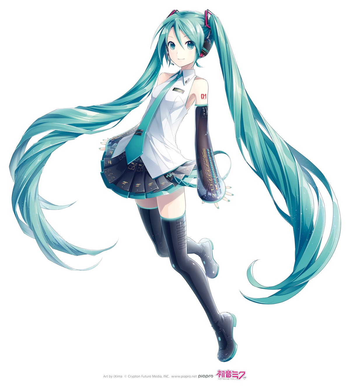 iXimaが手がけた『初音ミクV3』のパッケージイラスト。