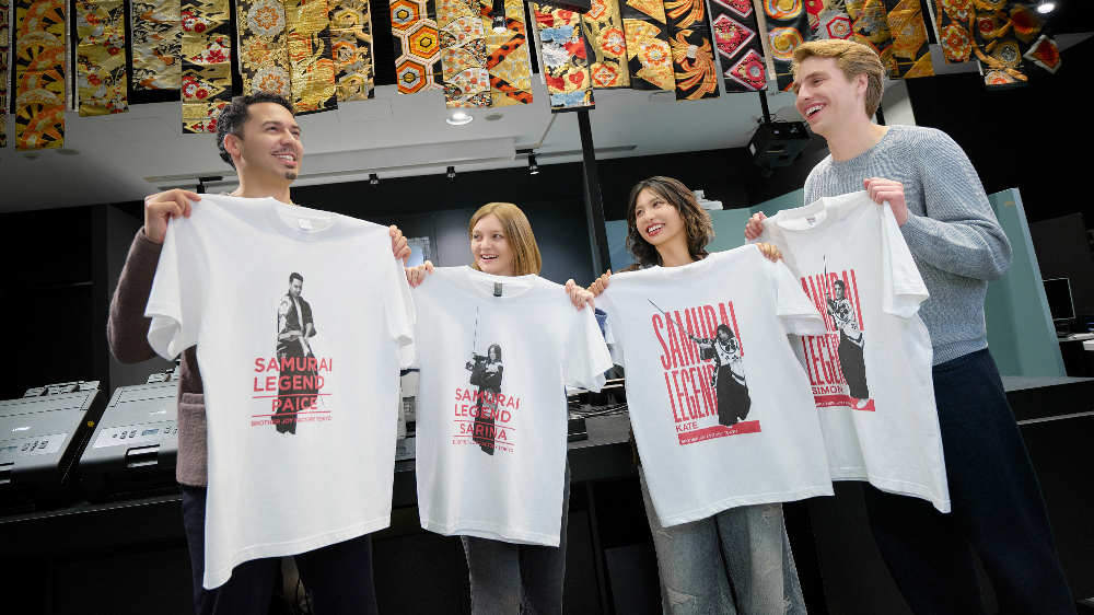 「侍伝説」の体験をその場で印刷して世界でただ一つの「思い出グッズ」に