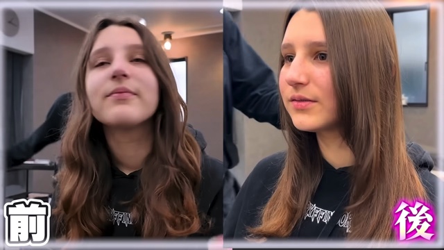フランスの少女が縮毛矯正に挑戦　の画像