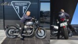 こつぶが試乗した「Bonneville Bobber」