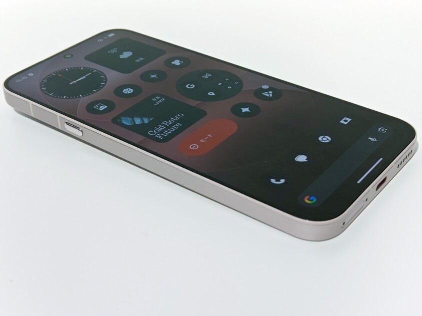 左側面ボタンからアクセス