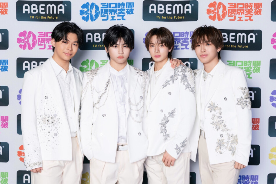 「TOP」のいっさ（松本一彩）、けいすけ（中村圭佑）、きんご（内田金吾）、りょうすけ（曽根凌輔）