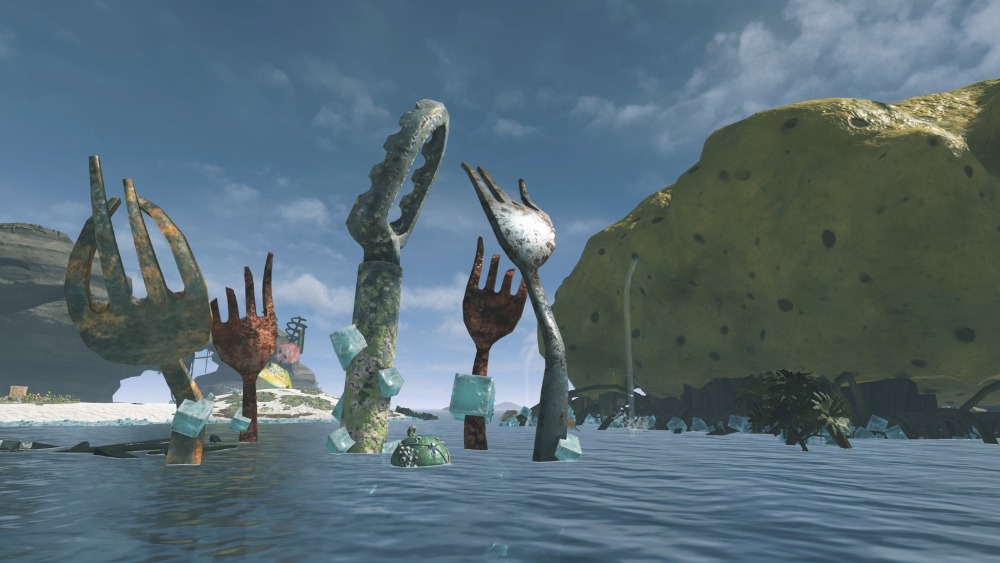 無人島の様子　スプラトゥーン レイダース　スクリーンショット