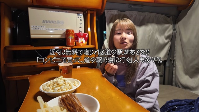 ローソンで車中泊をするこつぶ