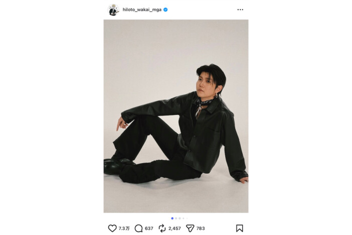 ミセス 若井滉斗、ブラックコーデでクールに決めた姿に「大人っぽくてドキッとした」「脚長っ！！」