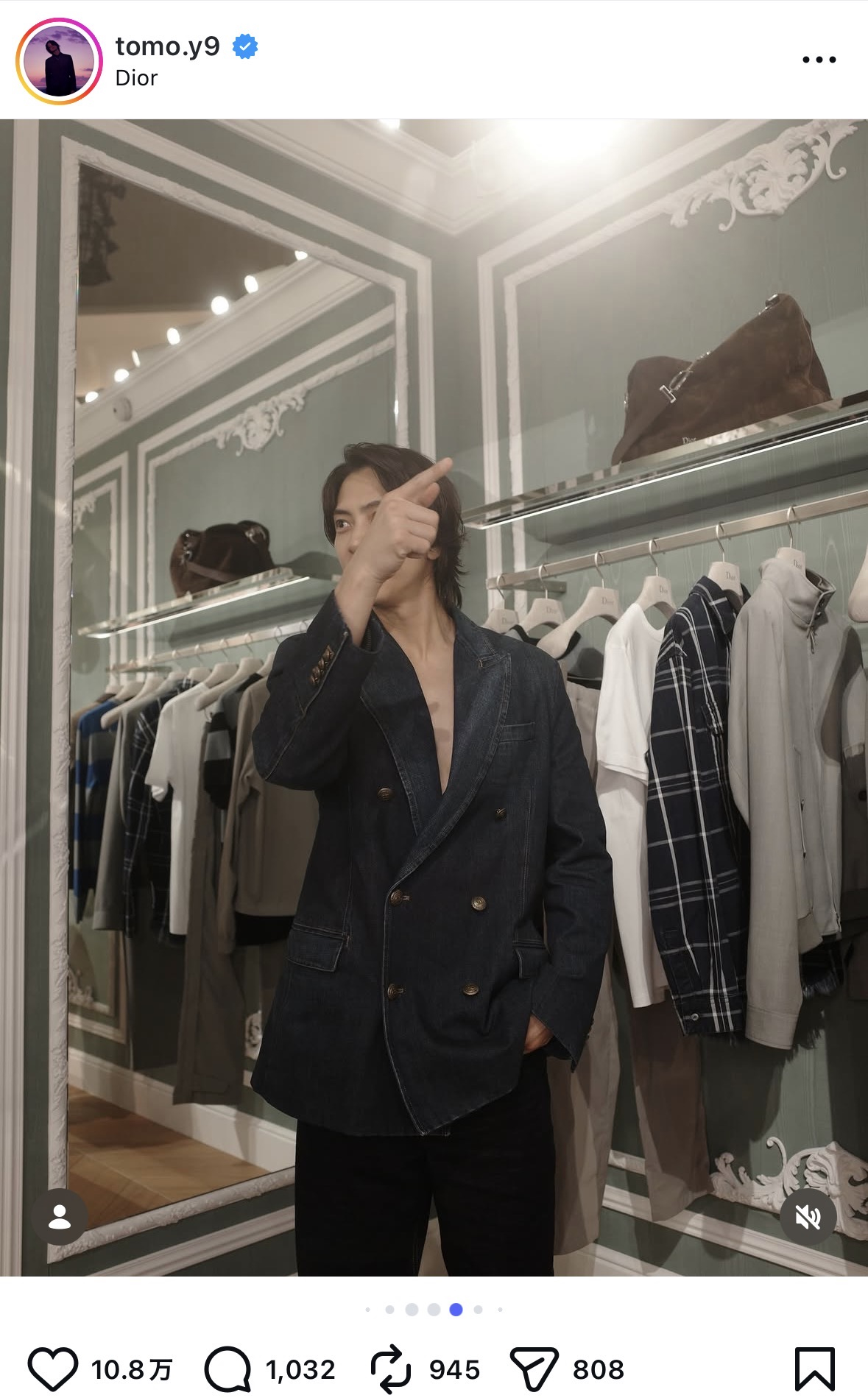 山下智久 公式Instagramより