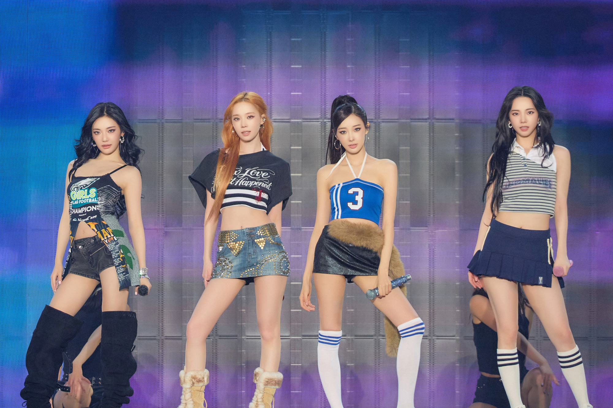 aespa（撮影＝上西由華／村山泰紀）