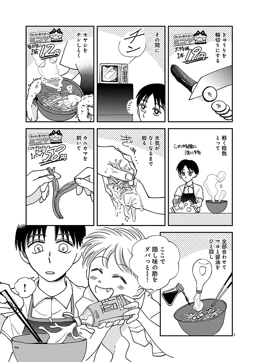 【漫画】1日の食費が140円の中学生の画像