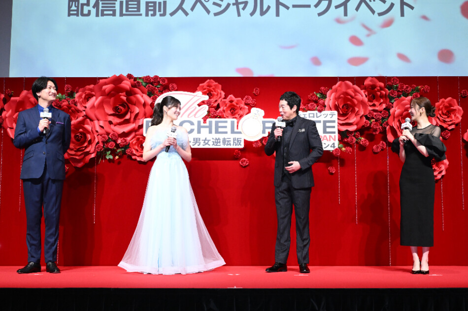 （左から）山添寛、平松里菜、今田耕司、指原莉乃