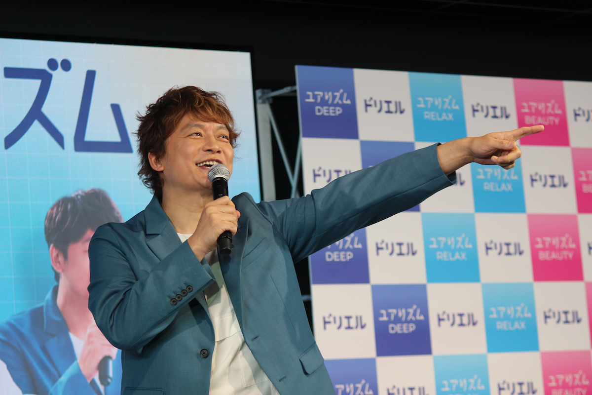 香取慎吾「ドリエル ユアリズム」シリーズ 新CM発表会