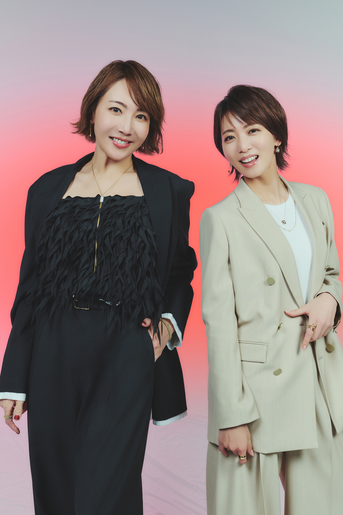 柚希礼音＆礼真琴（撮影＝林直幸）