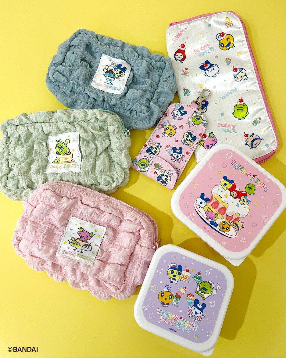 ポップコーンポーチ、キーケース、ヘアアイロンケース、フードコンテナ