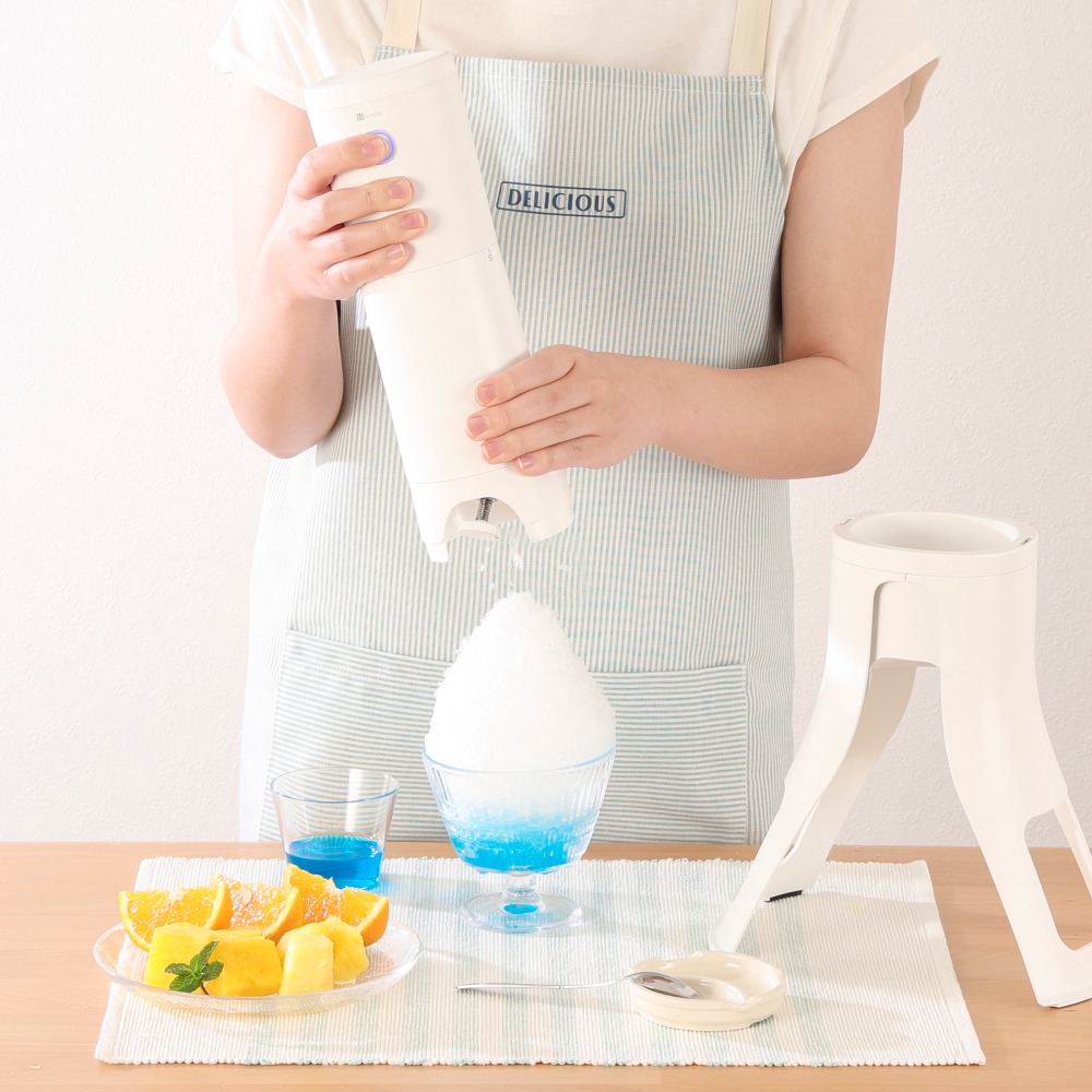 コードレス スリムかき氷器（充電式）　制作イメージ