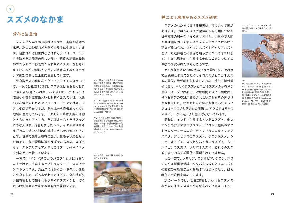 『せかいのスズメ』5月7日刊行　世界28種を紹介の画像