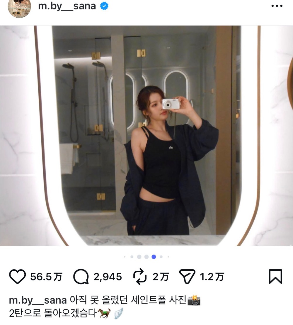 TWICE SANA、フィットネススタイルを披露の画像