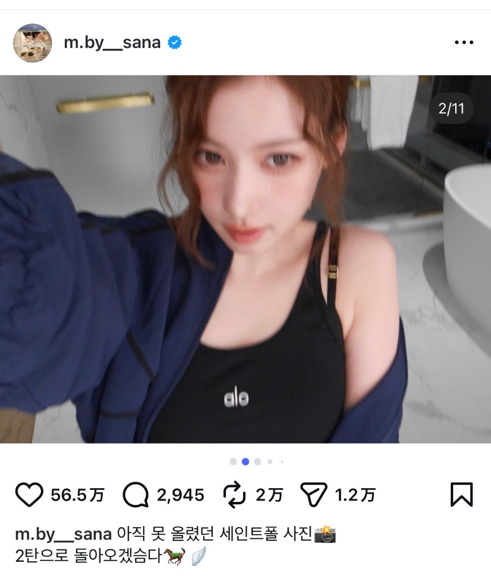 TWICE SANA、フィットネススタイルを披露の画像