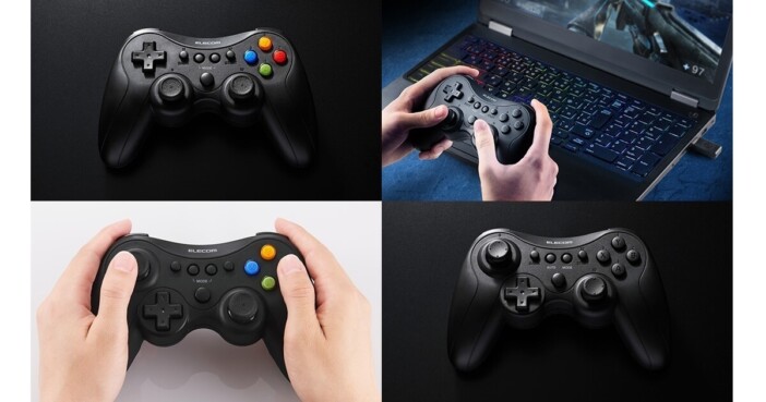 エレコムのPC用ワイヤレスゲームパッド4種が新発売　FPS向けメカニカルトリガー搭載モデルも