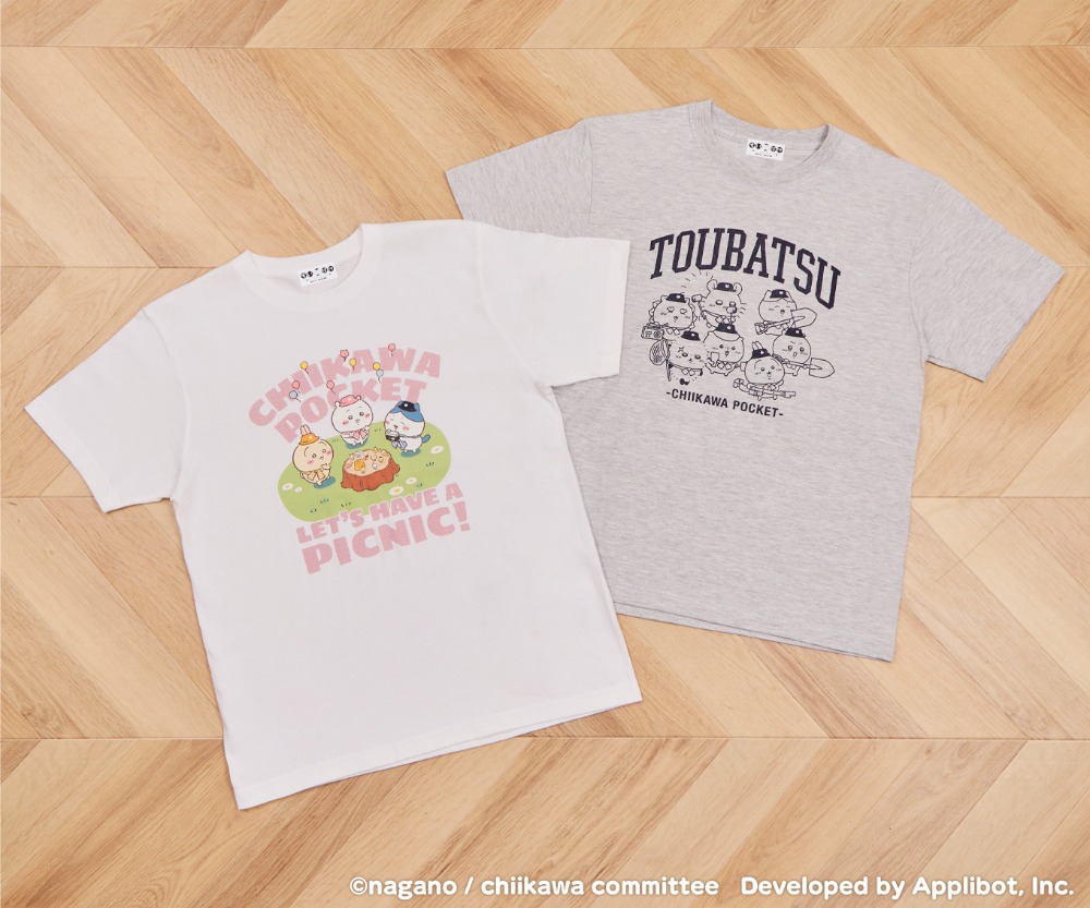 ちいかわぽけっと ピクニックなTシャツ（全2種）