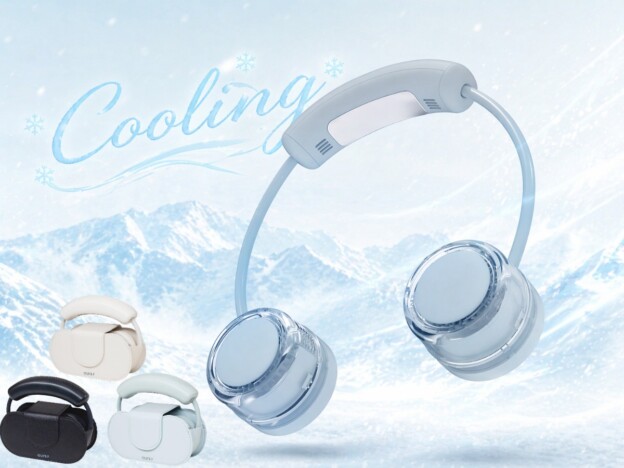 冷却プレートとファンで首元を瞬間クールダウン　OURS7の首掛け扇風機『COOLING』登場