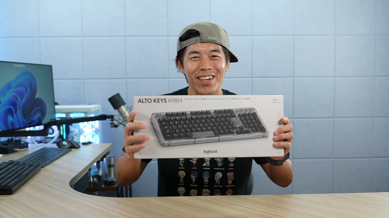 カズ、ロジクールの新型キーボードレビューの画像