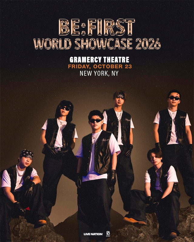 『BE:FIRST WORLD SHOWCASE 2026』ニューヨーク公演告知画像