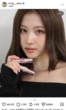 TWICE SANA、ぷるぷるな唇をアピールの画像