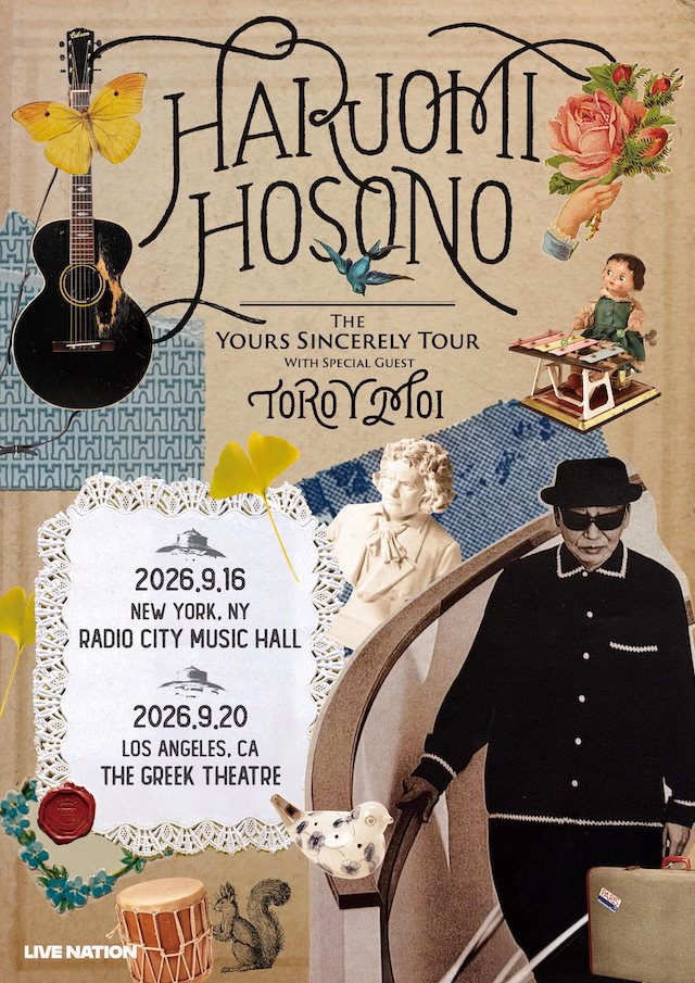 『The Yours Sincerely Tour』告知画像