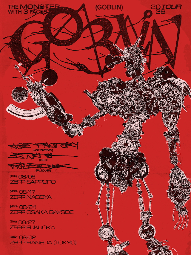 『Age Factory x ENTH x Paledusk presents「GOBLIN」TOUR 2026』告知画像