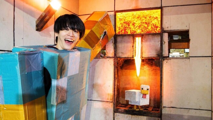 すしらーめん・りく、マイクラの“溶岩料理”をリアル再現　制作期間6か月の超大作を公開