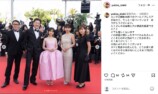 岸井ゆきの、ピンクのドレス姿で指ハートの画像