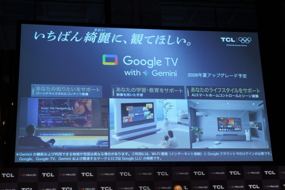 Google TVのGemini対応 紹介スライド