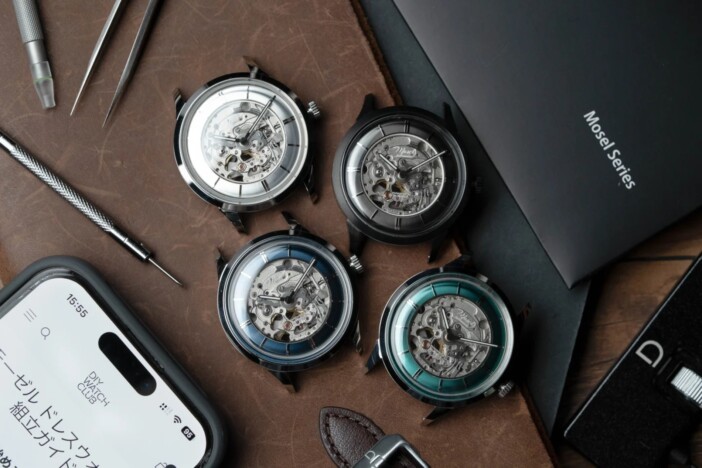 約2時間で組み立てる本格機械式時計 DIY Watch Clubの新シリーズ『モーゼル・ドレスウォッチ』が発売